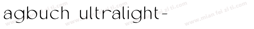 agbuch ultralight字体转换